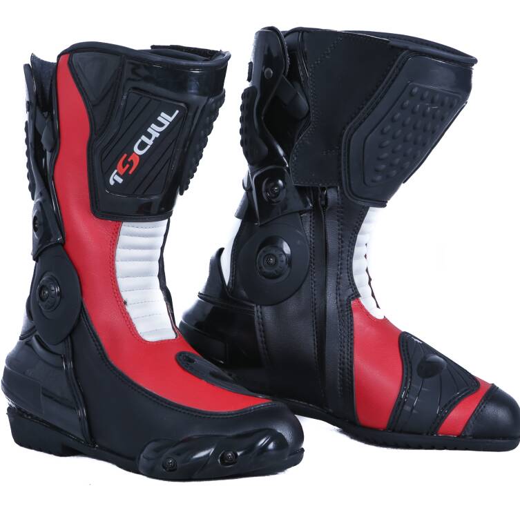 BUTY MOTOCYKLOWE TSCHUL 1017 czerwone