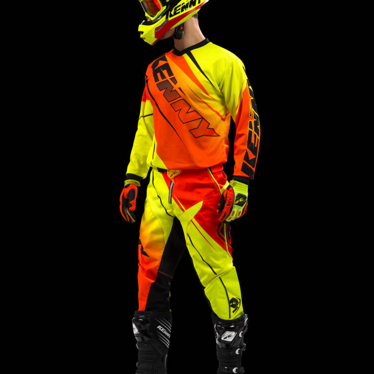 KOMPLET KENNY TRACK 2016 neon yellow / neon orange